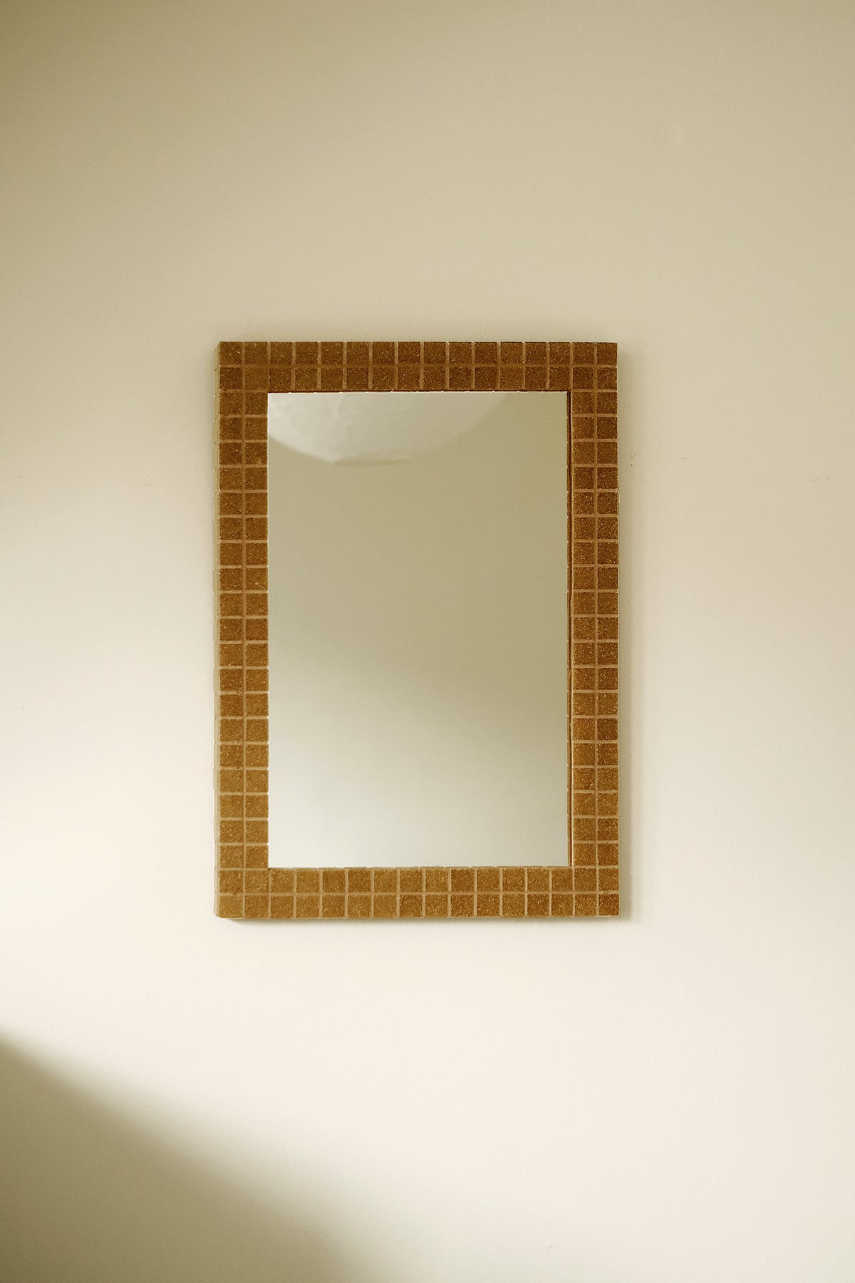 Pool wall mirror - toffee