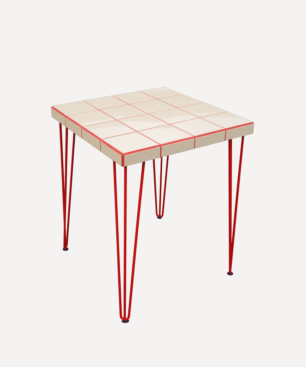 Bistro Table - Beige/Red Sample